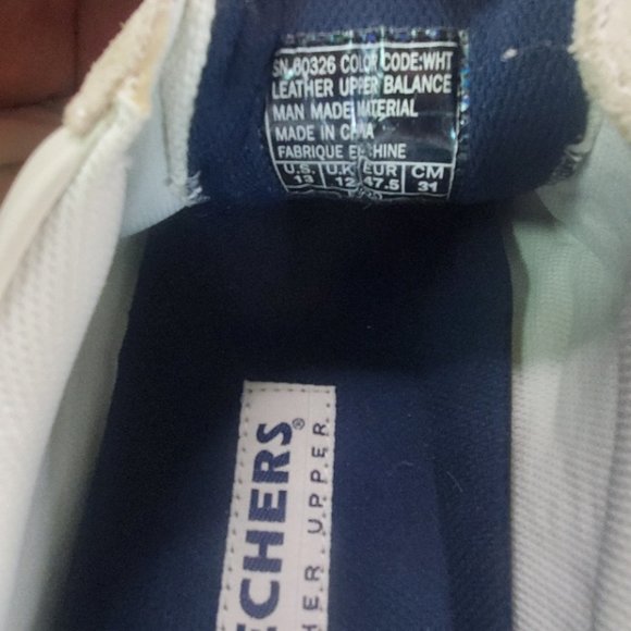 Men's Sketchers Comfort Slip White Sneakers Size 13 - Picture 6 of 6